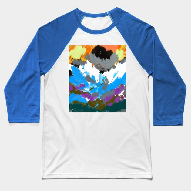 Unknown clouds Baseball T-Shirt by Smdesignzz 